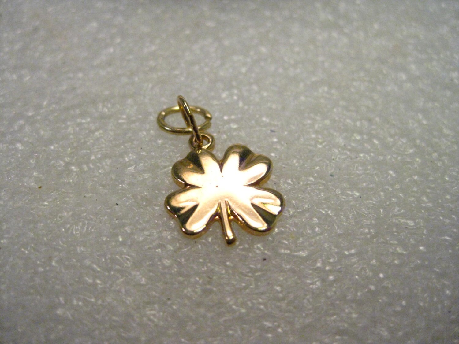 Gold Filled Four Leaf Clover & Star Charms, set of two