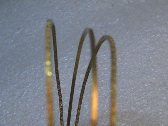 Art Deco Stackable Bangle Bracelets, 7.25", Stamp… - image 5