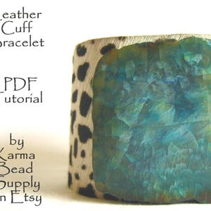 leather cuff bracelet ,PDF tutorial - instant download -