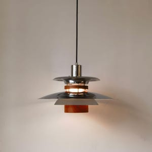 Luminária pendente PH5, luminária suspensa escandinava, luminária de teto dinamarquesa moderna em formato de OVNI, iluminação nórdica para sala de jantar.