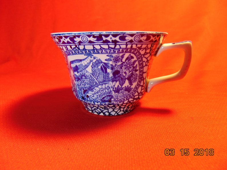 1 of England Rd No 623294 from Adams China Flat Tea Cup in the Chinese Bird Pattern One 2 58