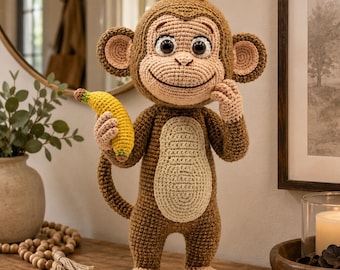 Vintage Jacko Monkey Toy, Plastic Face, 50s-60s, Mothercare UK - Etsy