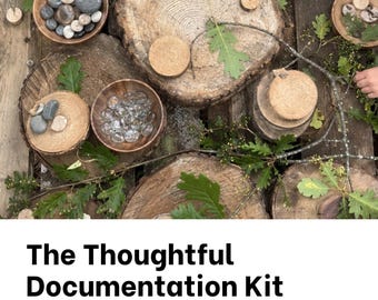 May include: A documentation kit titled The Thoughtful Documentation Kit with Reggio-Inspired Templates for Early Years Documentation. It includes a Learning Story Builder, Emerging Learning Map, Provocation Area Tracker, and The Reflective Teacher.