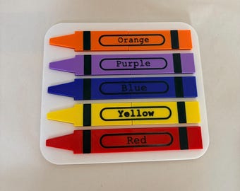 Crayon color Educational Puzzle