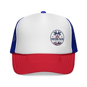 Crossing Palms Vintage Trucker Cap | Beach Surf Patch Hat | 4th of July