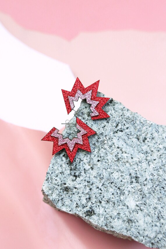 Roula Earrings in Baby Pink