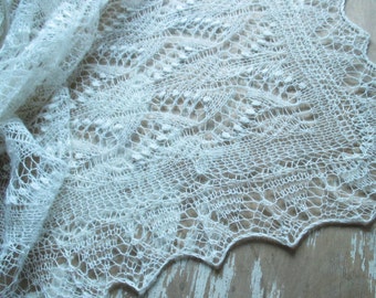 Wedding Shawl, estonian lace shawl, hand knit lace stole