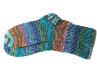 Colorful hand knit socks for women, knit socks, wool socks women