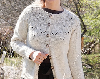 Soft cardigan for Women, Hand Knit jacket. Casual high-quality handmade sweater
