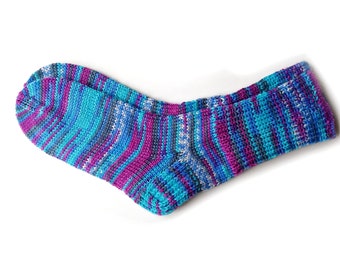 Womens socks, machine washable, handmade knit socks, knitted wool socks for women