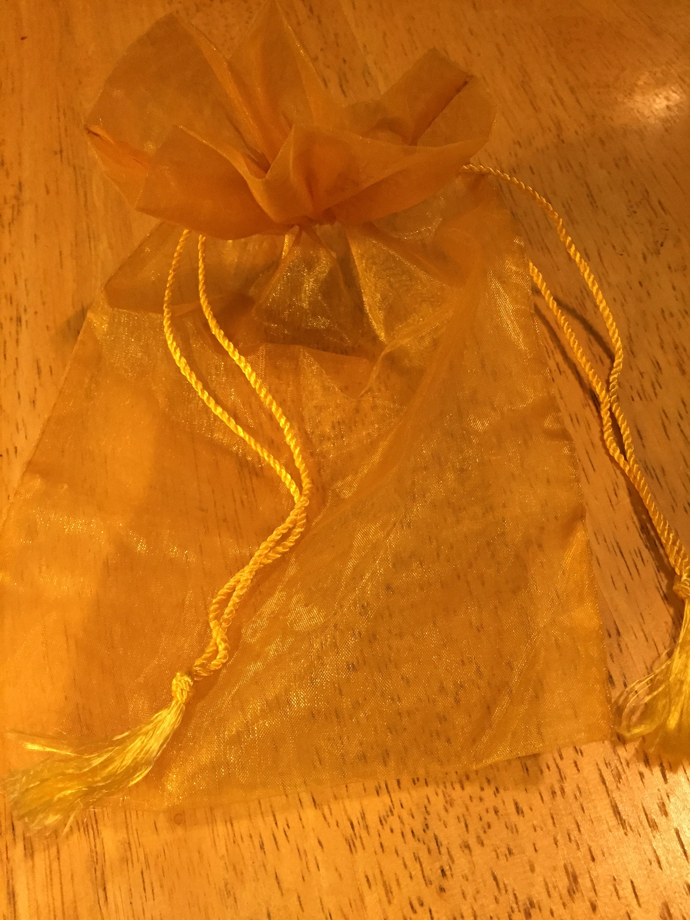 Gold leather and Mesh Drawstring Bag Eyes Crystal Drawstring Pouch | Anya Hindmarch UK main image 4