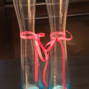 Pair of Glass Bud Vases