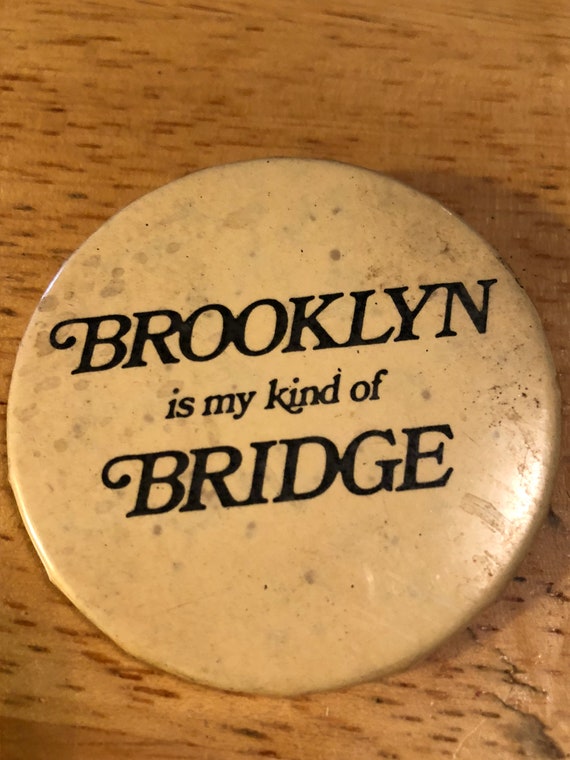 Brooklyn Bridge Pinback Button - image 3