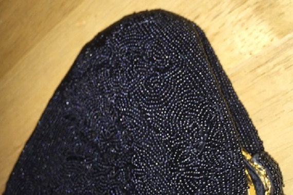 Black Beaded Evening Bag - image 5