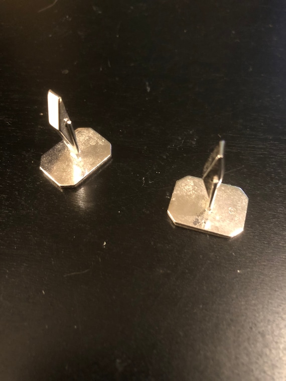 Gold and Silver Initial Cufflinks - image 4