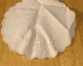 Small White on White Applique