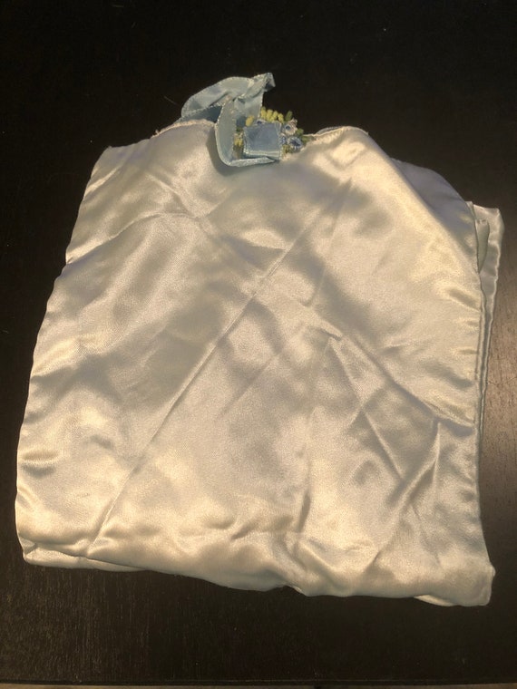 Antique Satin Ladies Underwear Travel Bag - image 3