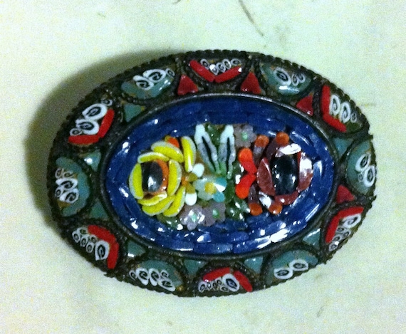 Italian Mosaic brooch - image 1