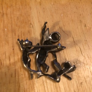 Gorham Silver 3 Angels Brooch immagine 4