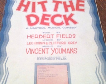 Hallelujah from Hit the Deck - 1922 sheet music