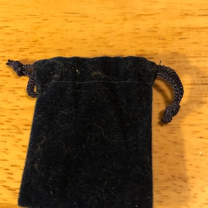 Small Blue Drawstring Bag
