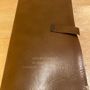 Leather Document Binder