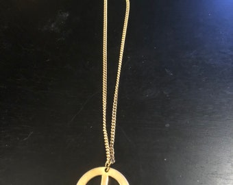 Peace Sign Choker Necklace