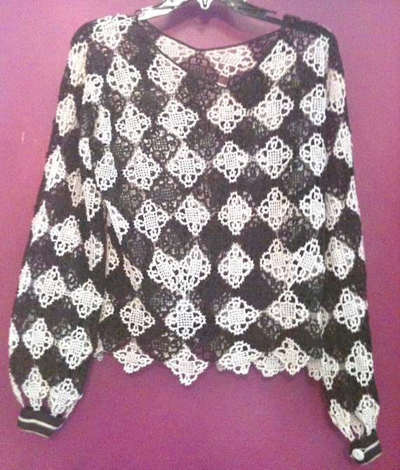Antique Hand Crocheted Formal Blouse