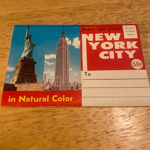 NYC Post Card Book - 1960&#39;s