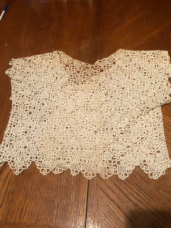Antique Hand Crocheted Blouse - image 2
