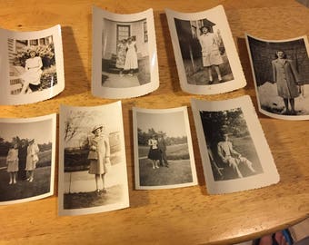 Fashion of the 1940's - 8 Black & White Photos