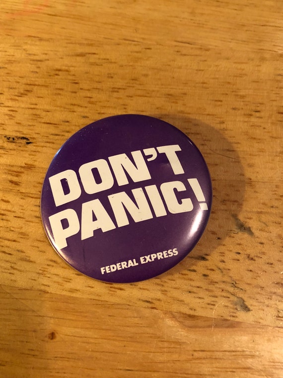 Don't Panic Pinback Button - image 3