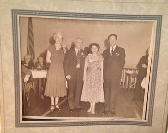 Black & White Photo - 2 Couples - 1950's