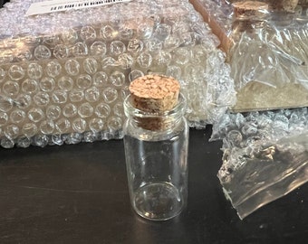 Mini Clear glass Jars with Corks