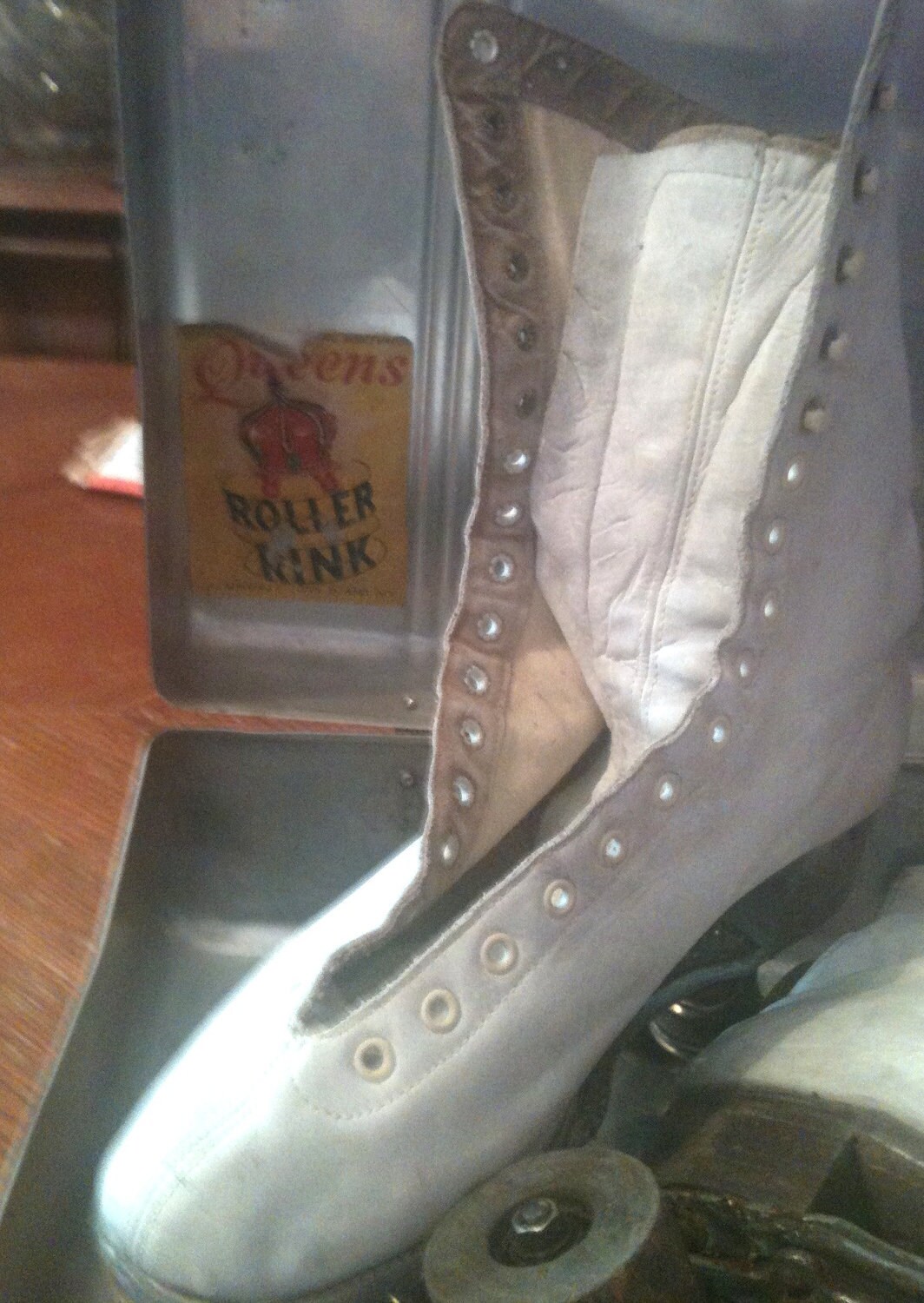 Vintage Roller Skates & Metal Case Etsy