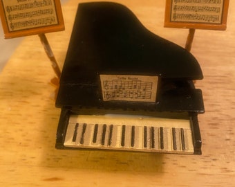 Miniature Baby Grand Piano with Music Stands - Made in Germany