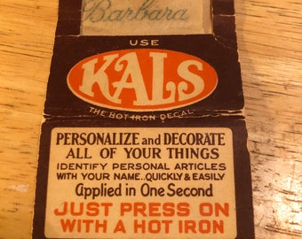 Kal's Iron On Name Decal - Barbara
