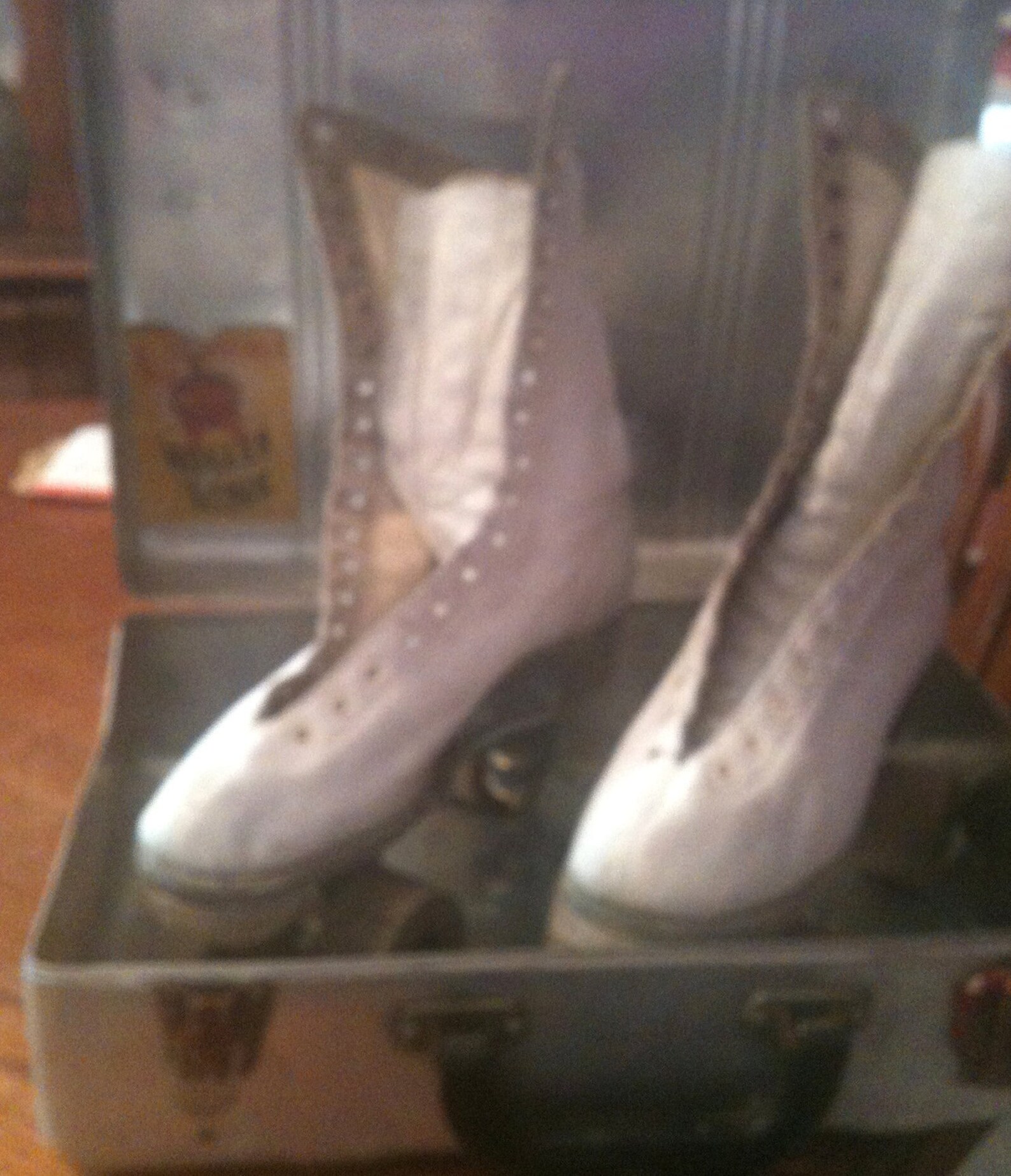 Vintage Roller Skates & Metal Case Etsy