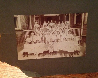 Turn of the Century Class Photo on Cabinet Card