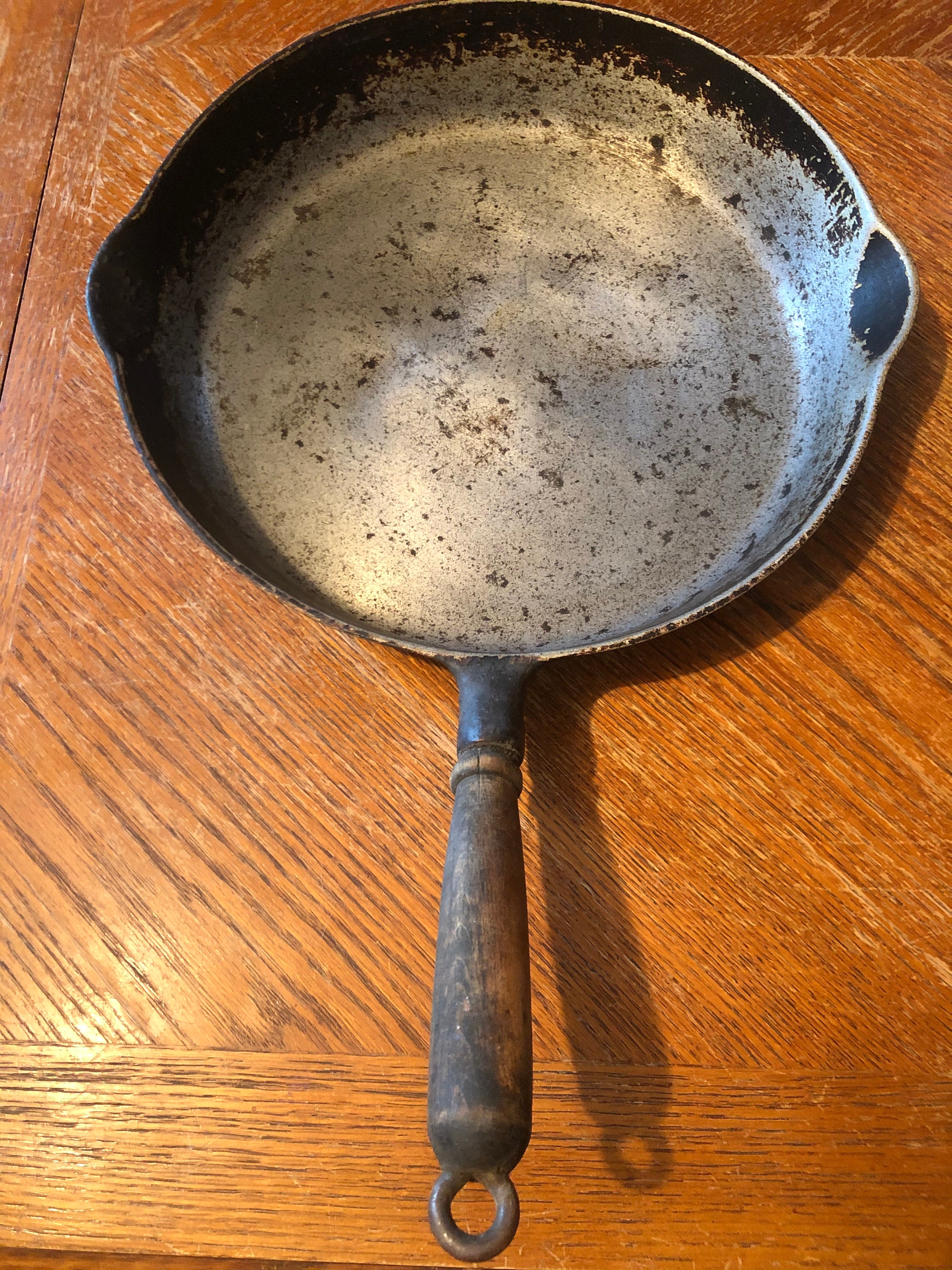 Vintage French Wood Stove Extra Large Deep Heavy Cooking Frying Pan Skillet  Circa 1930s / EVE of Europe 