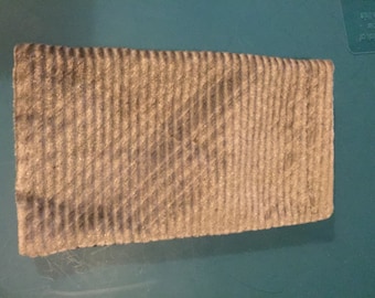 Grey Corduroy Glasses Case