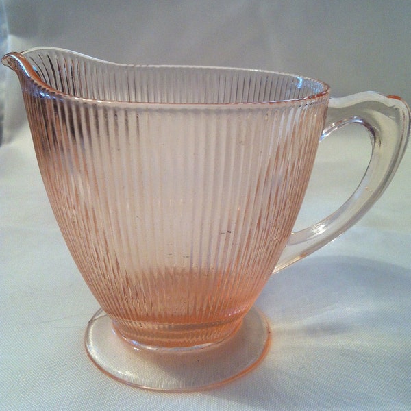 Pink Depression Glass Creamer - reserved for William