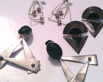 Broken Triangular Earrings