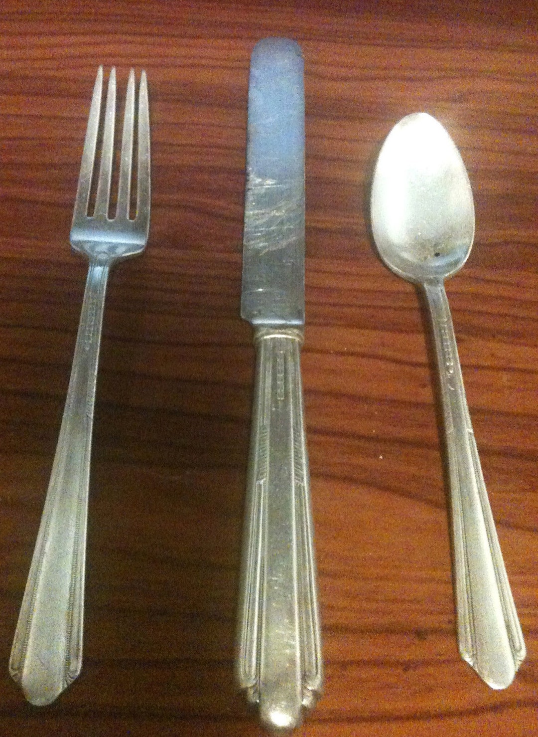 Youth Silver Utensil Set Etsy