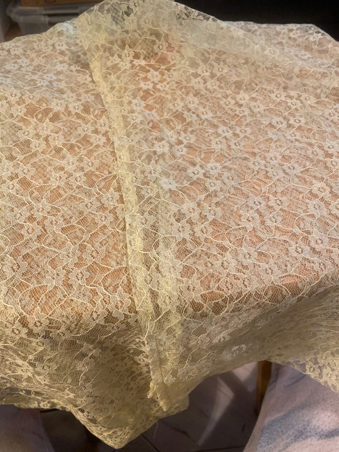 Yellow Lace Curtains Etsy