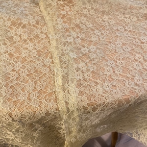 Yellow Lace Curtains