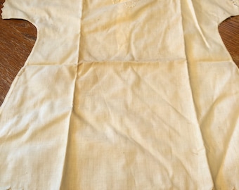 Antique White Cotton Infant Dress