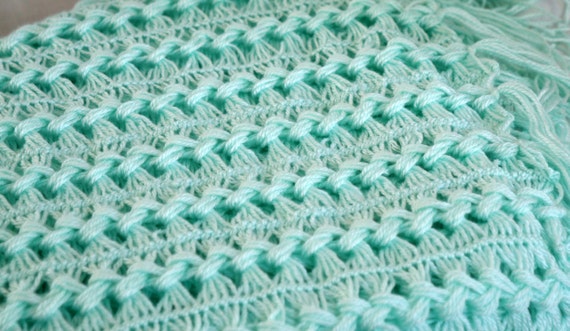 hairpin lace baby blanket