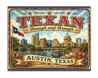 Świętuj Austin w Teksasie z tą piękną podkładką „Texan in the Through”
