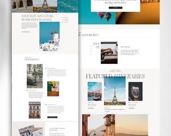Showit Website Template for Travel Agency and Travel Planners